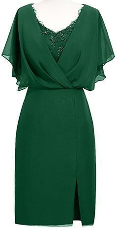 Green Chiffon Short Homecoming Dress    cg20012