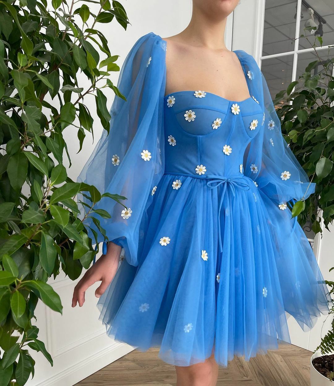 A-Line blue Short Homecoming Dress     cg20438