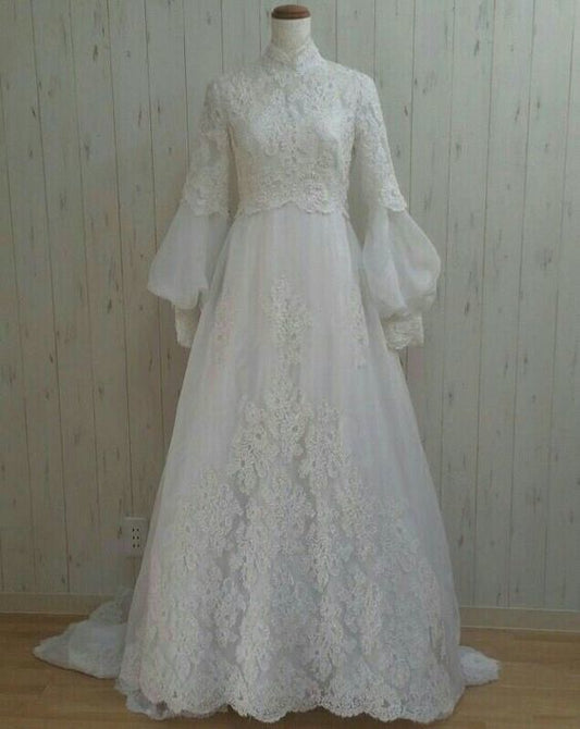 white lace prom dress , charming prom dress    cg20682