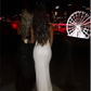 White Sequin Prom Dresses Mermaid Long Sleeveless Evening Dresses Backless Formal Gowns    cg20695