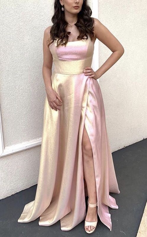 Stunning long pink prom dresses 2021 glitter evening gown    cg20887