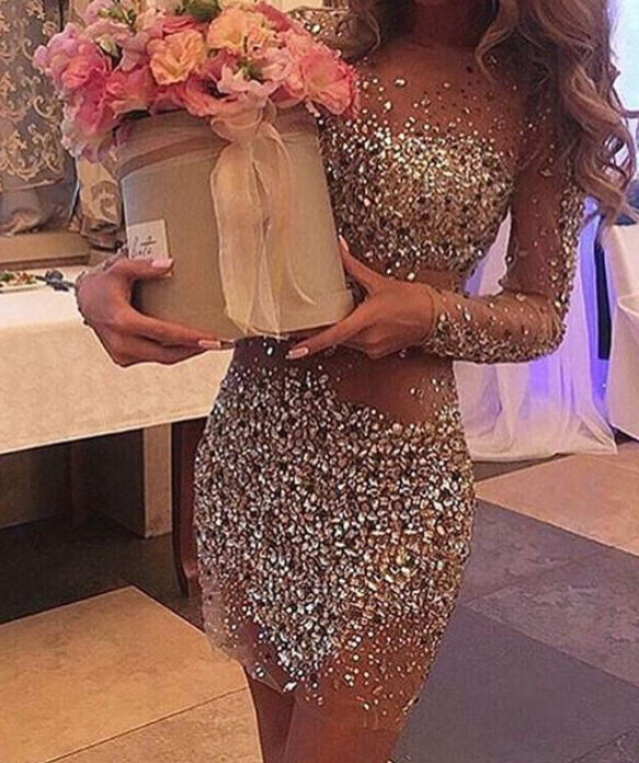 sequin beaded tulle homecoming dresses see through short dress cg2110