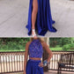 Royal Blue Two Pieces Prom Dresses, Birthday Party Gown cg2128