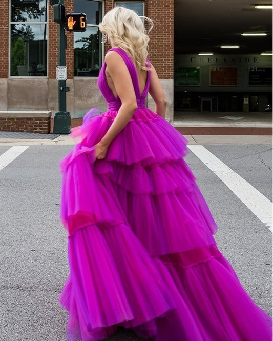 Newest V-Neck A-Line Prom Dresses Long Prom Dresses,Cheap Prom Dresses    cg22084