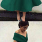 Dark green prom dresses,tea length ball gown,tea length bridesmaid dresses cg2211