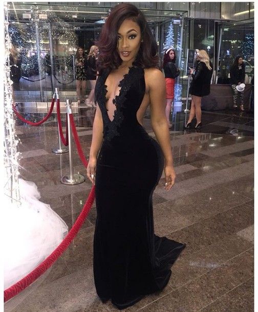 Mermaid Prom Dress,Backless Prom Dress,Black Prom Dress,Fashion Prom Dress,Sexy Party Dress    cg22220