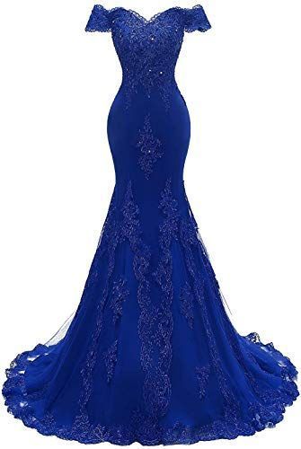 Off The Shoulder Mermaid Evening Dress Long Appliques Formal Prom Dresses   cg22268