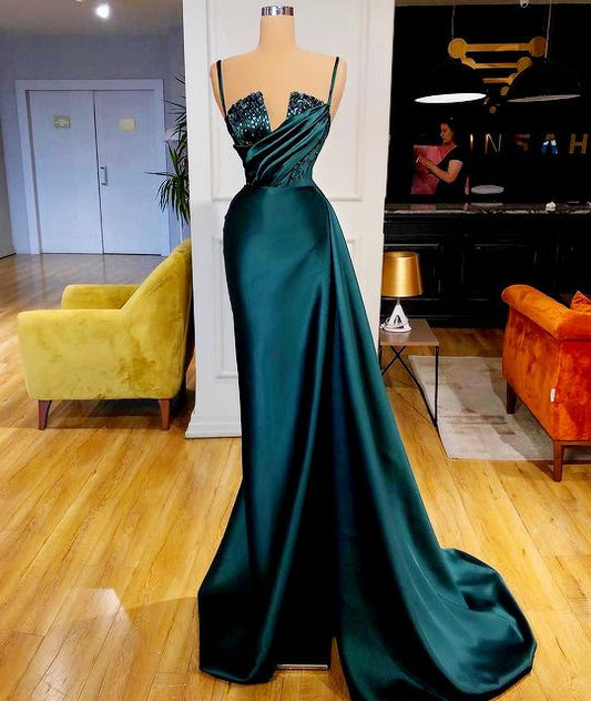 Elegant green evening gowns Long Prom Dress    cg22343