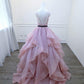 Ball Gown Blush Pink Prom Dress cg2236