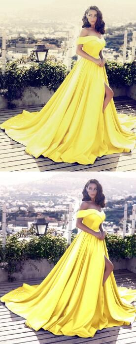 Off The Shoulder Prom Dress,Elegant V-neck Prom Dress,Long Satin Prom Dress    cg22419