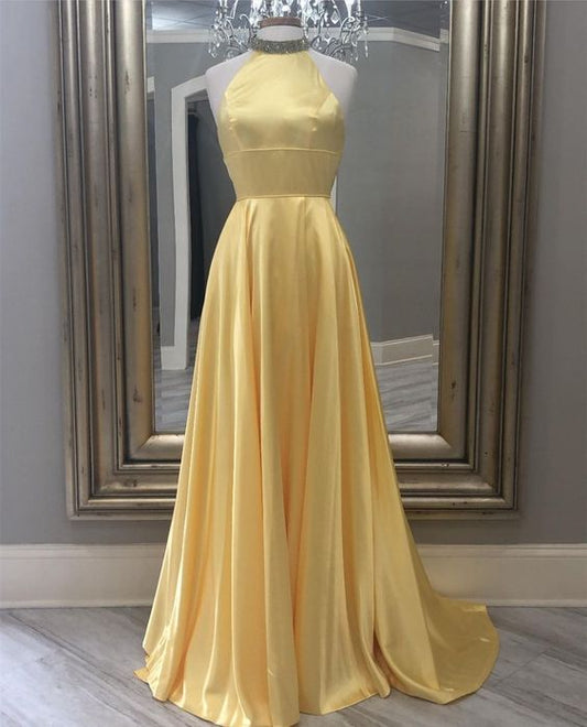 Long Yellow Prom Dresses for Women Formal Dress Evening Gowns    cg22498