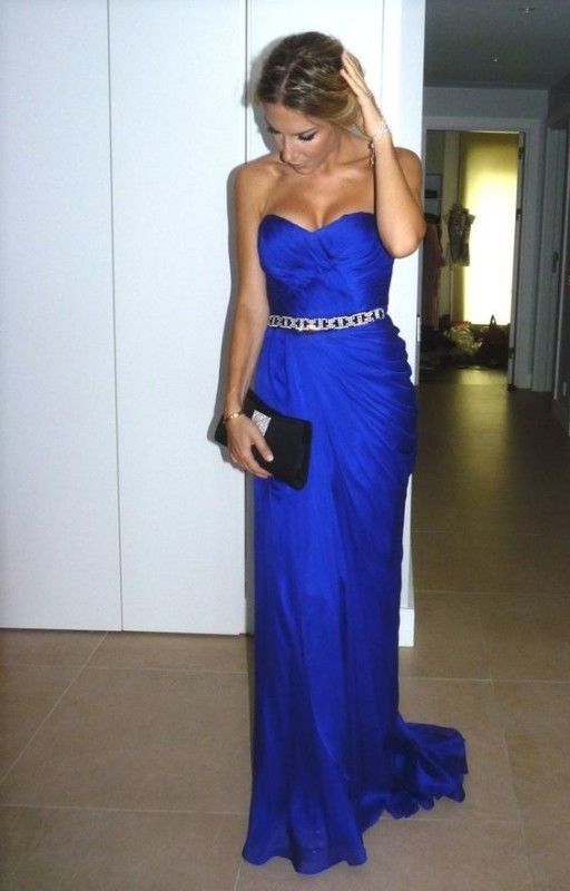 Evening Dress,Evening Dresses,Prom Gowns,Royal Blue Prom Dresses     cg22589