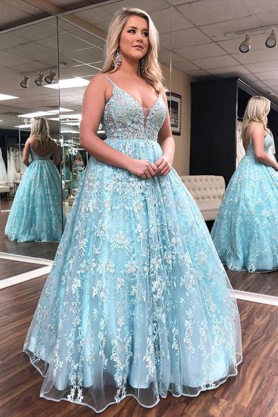 Lace Ball Gown Long Prom Dresses,Graduation School Party Dress     cg22679