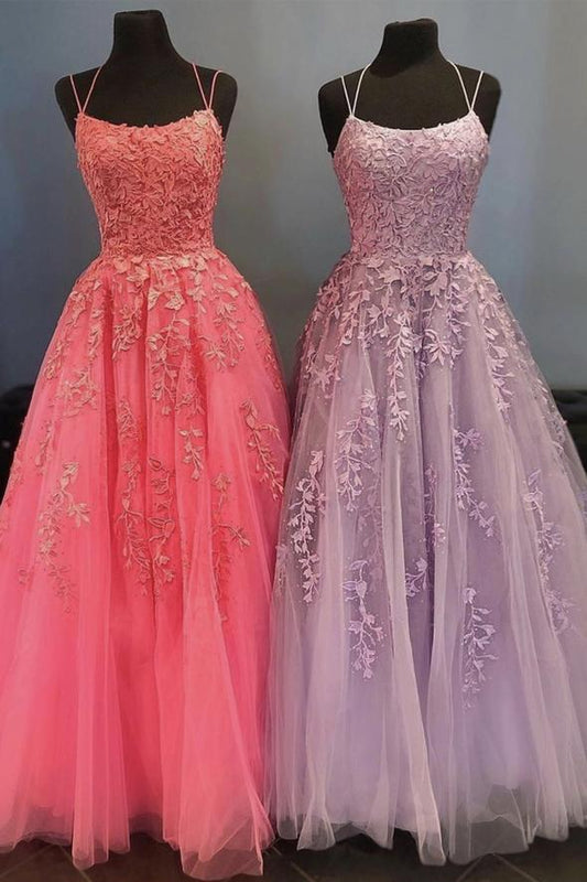 Stylish tulle lace long A line prom dress evening dress       cg22960