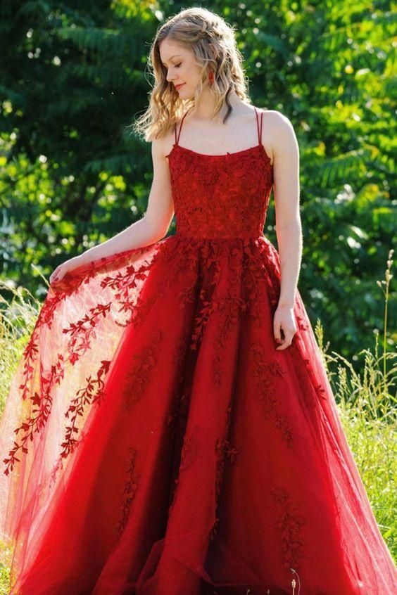 Burgundy Lace Prom Dresses, Formal Dress, Evening Dress, Pageant Dance Dresses, School Party Gown          cg23144