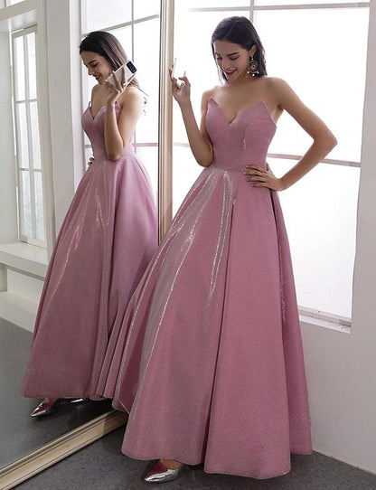 Princess Pink Prom Dresses 2019 Sweetheart Evening Party Dresses cg2341