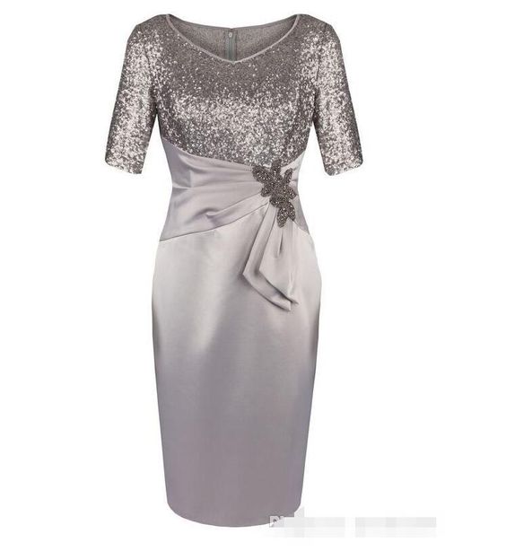 V Neck Sheath Mother of the Bride Dresses homecoming with Sequins       cg23433