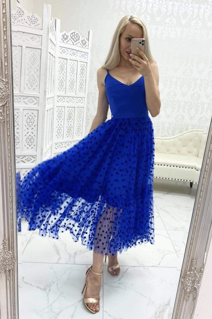 Cute tulle short A line prom dress evening dress    cg24392