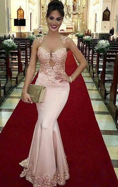 blush pink long formal evening prom gowns        cg24620