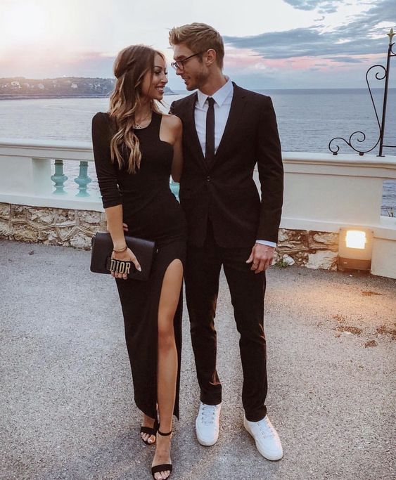 2019 Simple black Prom Dresses,Long Prom Dresses cg2871