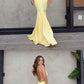 Sexy Mermaid Backless V-Neck Prom Dress ,sparkly prom dress cg289