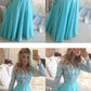 New Arrival Lace With Long Sleeve Ball Gown Evening Party Prom Dress cg3301