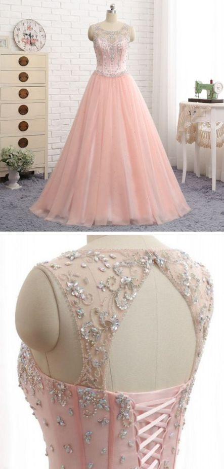 Sexy Open Back Prom Dress, Scoop Neckline evening dresses prom dresses cg3366