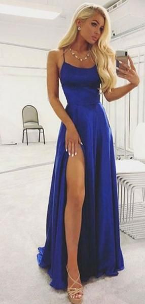Simple Halter Blue Cheap Evening Prom Dresses,sparkly prom dress cg337