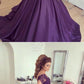 Purple Lace V-neck Cap Sleeves prom Wedding Dresses Ball Gowns For Bridal Parties cg3554
