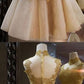 Gold Homecoming Dress,A-line Homecoming Dresses,High-neck Homecoming Dress cg359