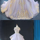 Purple tulle lace long prom gown lace tulle long evening dress cg3916