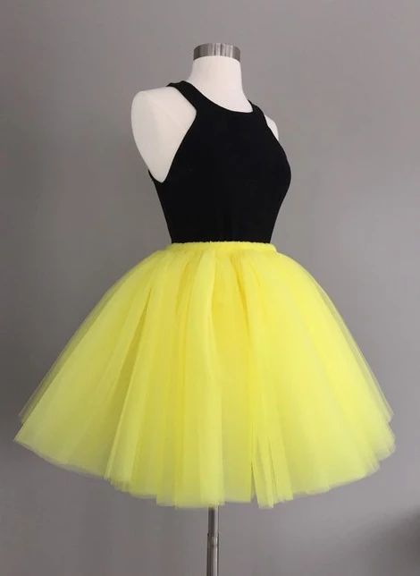 Yellow Tulle Homecoming Dress  cg4176