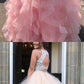 two piece ball gown,ball gown prom dresses, 2 piece prom dresses,ruffles prom dresses cg5048