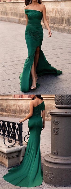 Mermaid Green Prom Dresses Cheap African Sexy Evening Dresses  cg5211