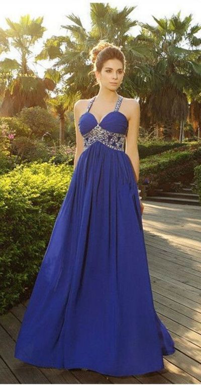 Scoop Cap Sleeve Backless Sweep Train Chiffon With Crystal Beading Formal prom Dresses Party Gown cg5259