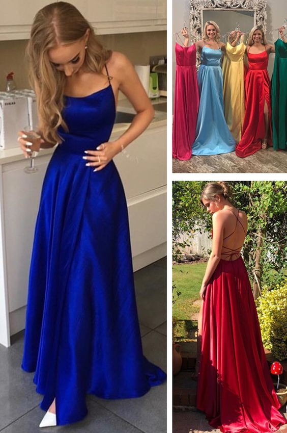 simple long prom dresses, 2019 prom dresses, royal blue prom dresses, red prom dresses, graduation dresses cg678
