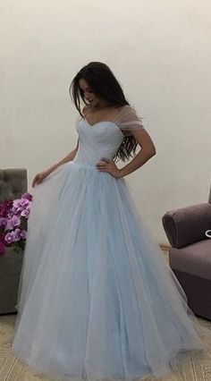 Charming Prom Dress, Elegant Tulle Prom Dress, Long Evening Dress   cg7044