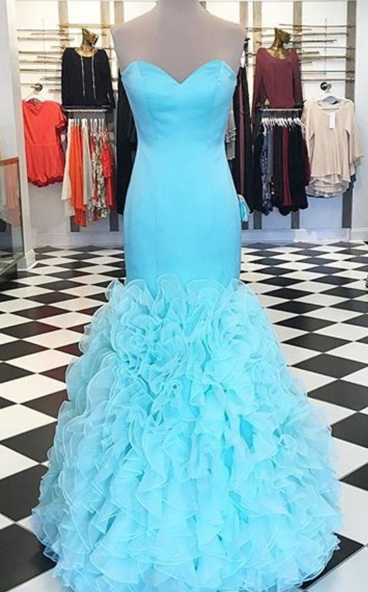 Simple Mermaid Prom Dresses  cg7057