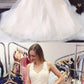 White lace tulle short dress, homecoming dress cg730