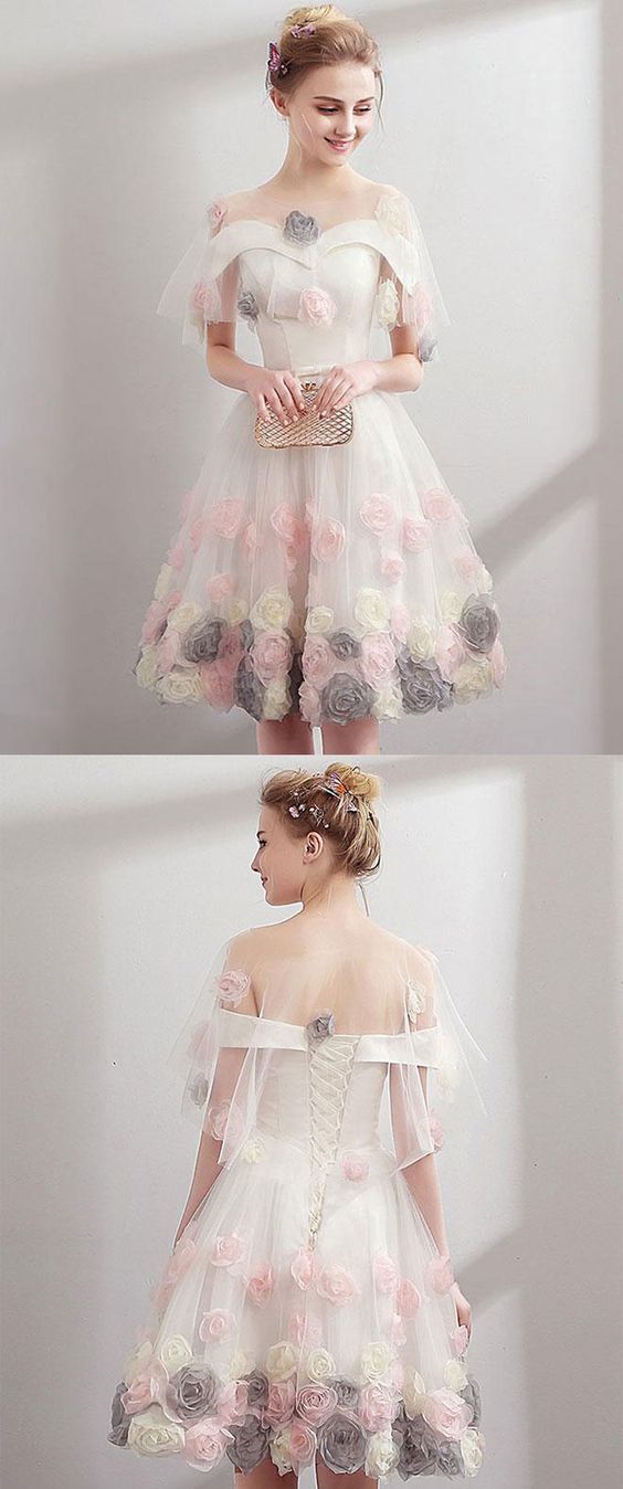 Cute sweetheart tulle short homecoming dress, tulle homecoming dress cg789