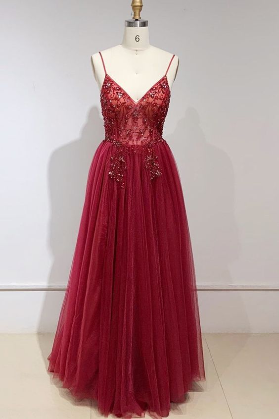 Handmade Red Prom Dress  cg7951