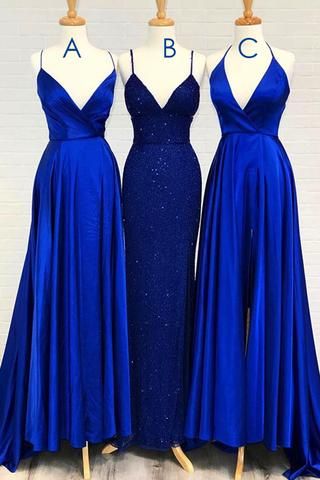 Blue Gray Tulle V Neck Flower Lace Long Dress Lace Prom Dress  cg7787
