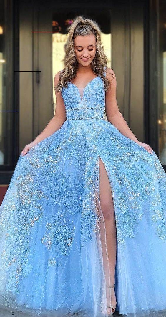 Long Prom Dresses Blue Evening Dresses Formal Dresses  cg8051