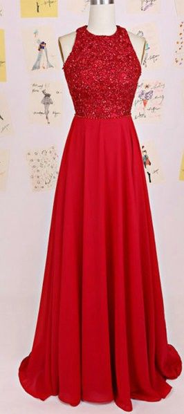 Keyhole Back Red Prom Dress, Halter Neck Red Sequins Graduation Dresses ,Red Party Dress  cg8254